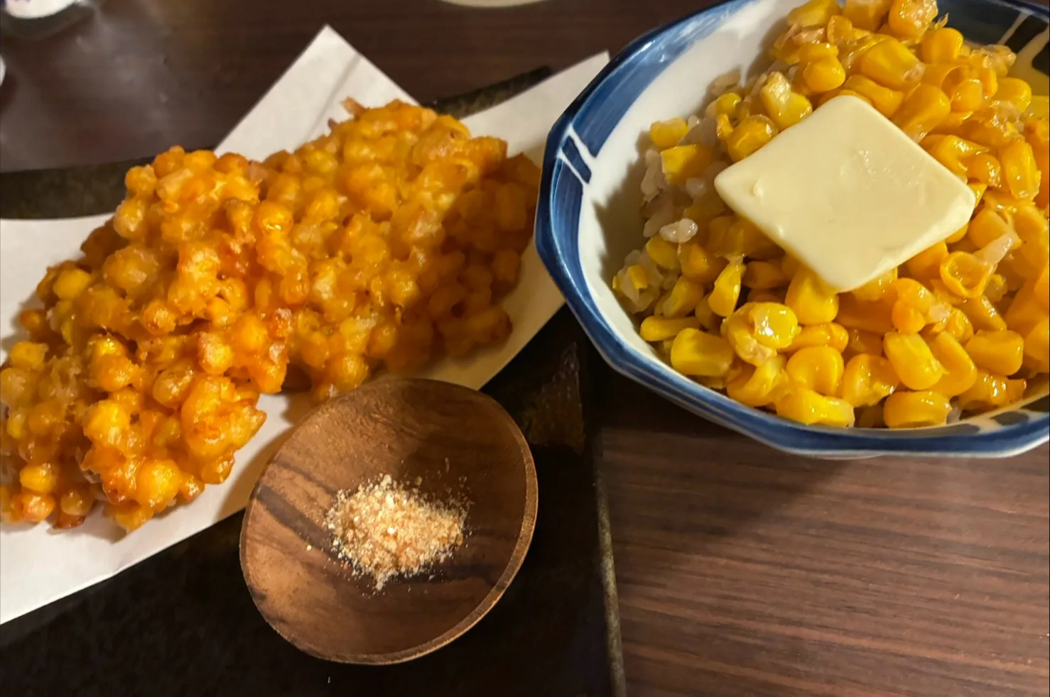 とうもろこしを使った料理の一例
